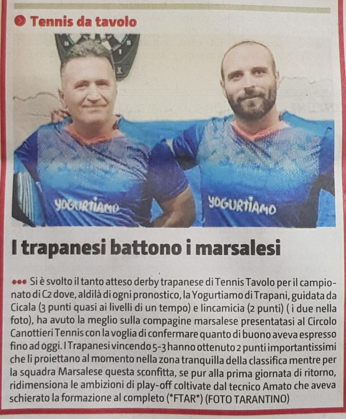 I Trapanesi battono i Marsalesi